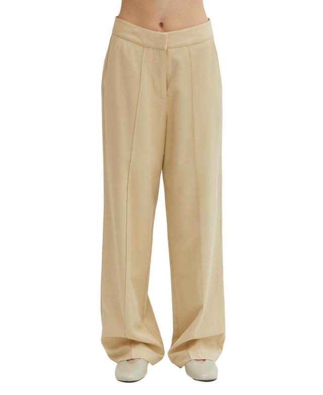 Crescent Womens Janette Pleated Trousers - Light Product Image