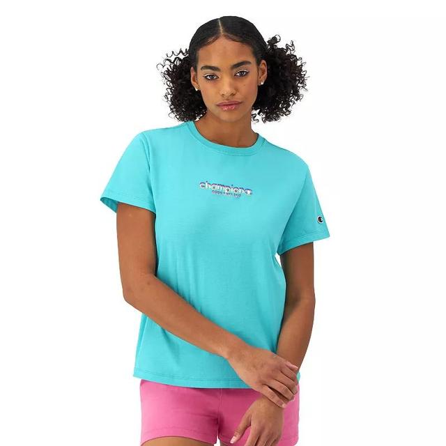 Womens Champion The Classic Tee Blue Excursion Product Image