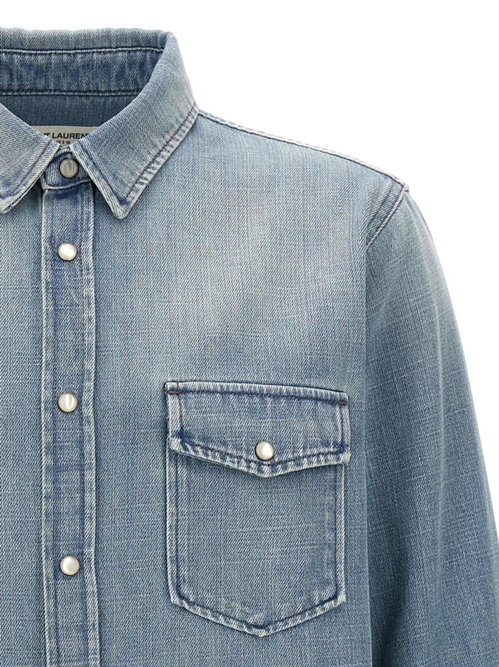 Denim Shirt In Blue Product Image