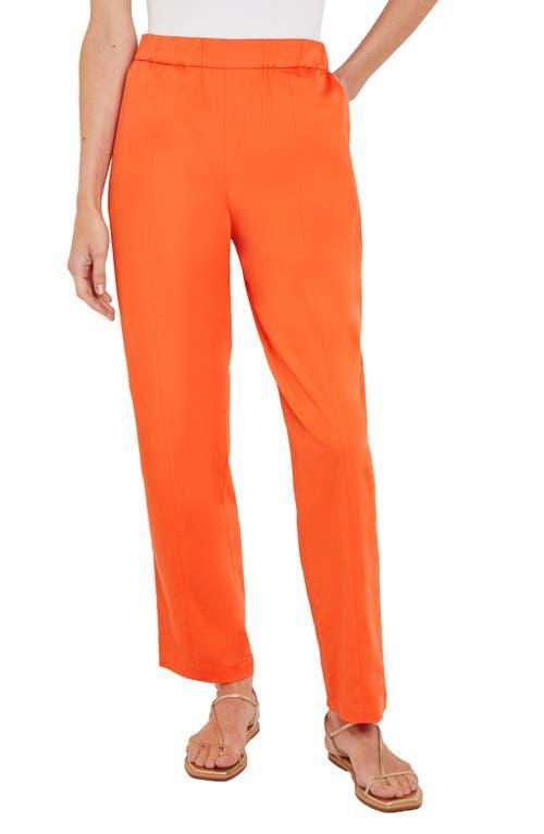 Pull-On Straight Leg Pants - Cotton Blend Product Image