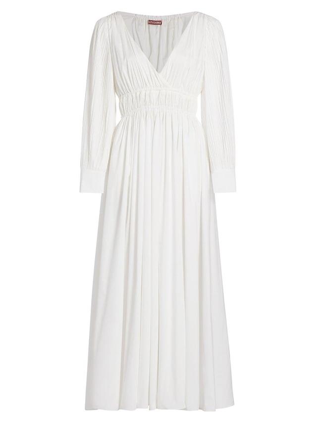 Womens Kathleen Shirred Surplice Maxi Dress Product Image