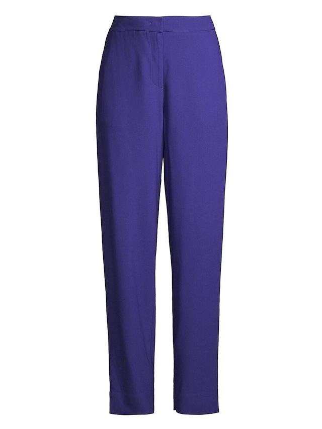 Womens High-Waisted Straight-Leg Trousers Product Image