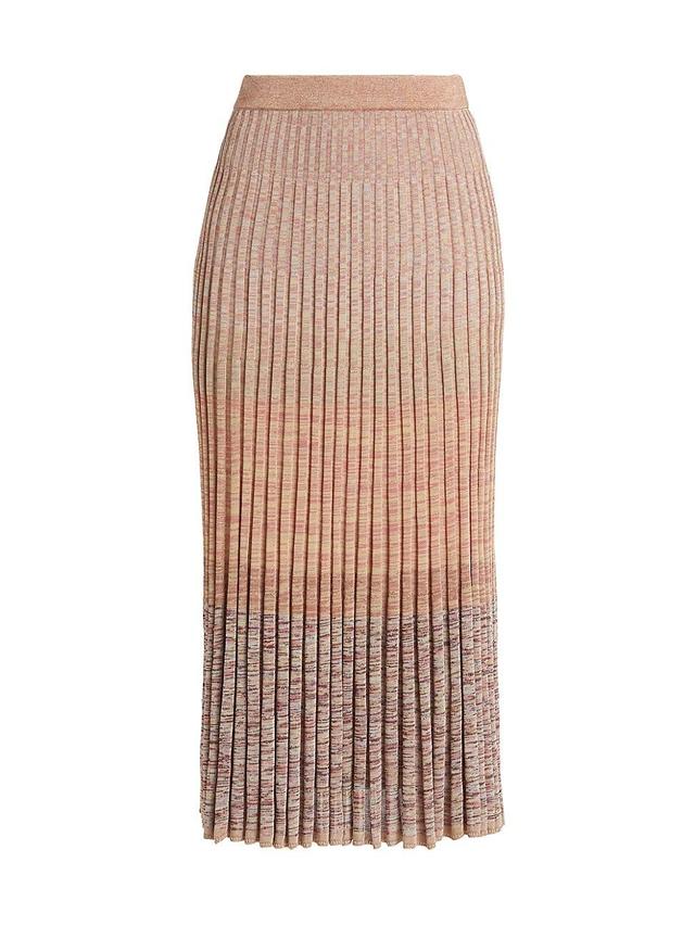 Womens Story One Pleated Knit Midi-Skirt Product Image