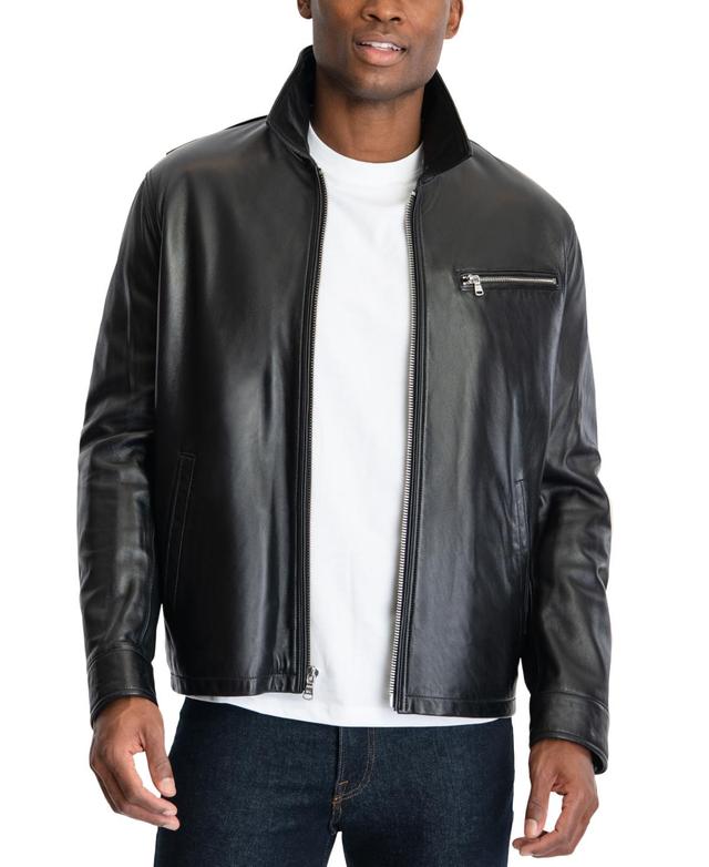 Michael Michael Kors Mens James Dean Leather Jacket, Created for Macys Product Image