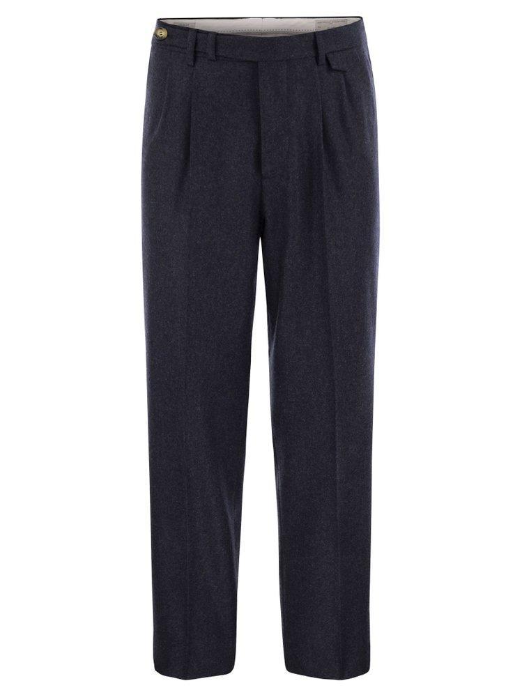 Tapered Trousers In Navy Product Image