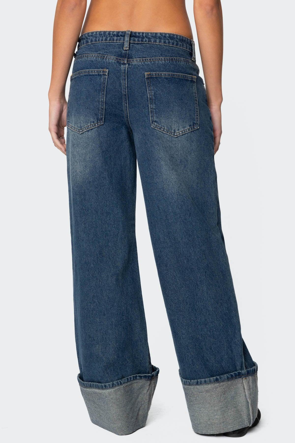 Vesper Cuffed Low Rise Jeans Product Image