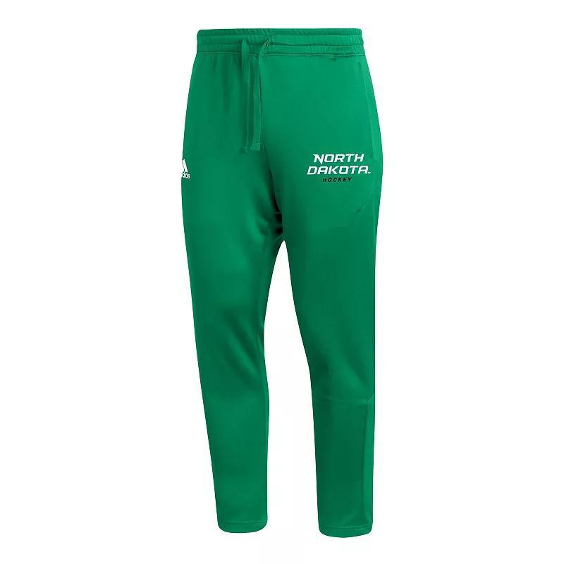 Mens adidas Kelly Green North Dakota Hockey Sideline AEROREADY Pants Product Image