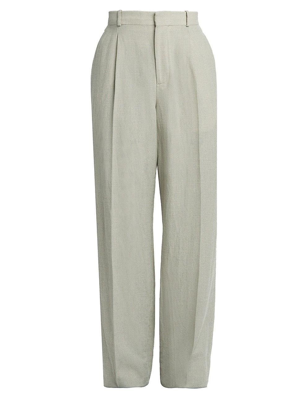 Mens Wool-Silk Mouline Trousers Product Image