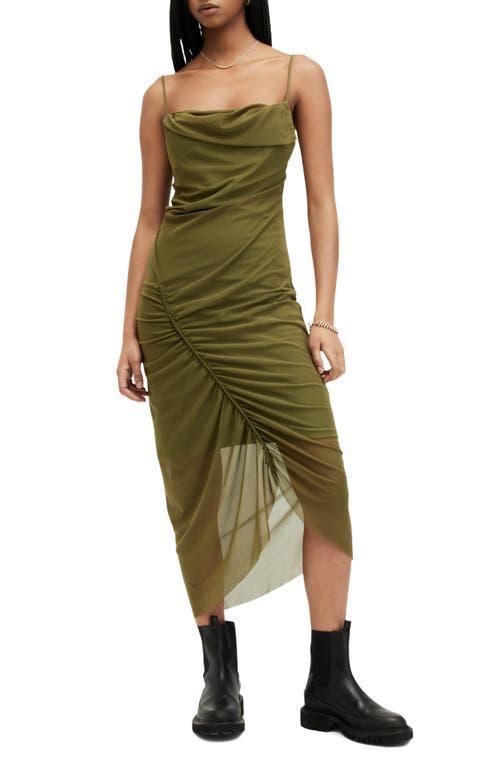 Allsaints Ulla Mesh Midi Dress Product Image