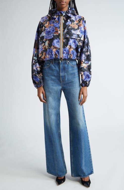 ULLA JOHNSON X K-way Cropeley Jacket In Iris Product Image