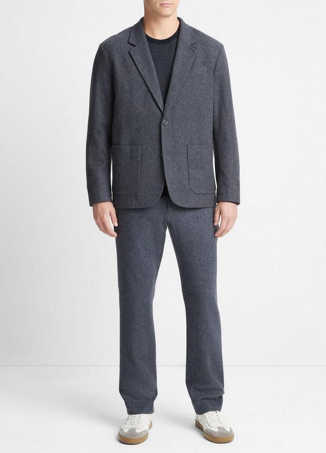 Herringbone Wool-Blend Flannel Blazer Product Image