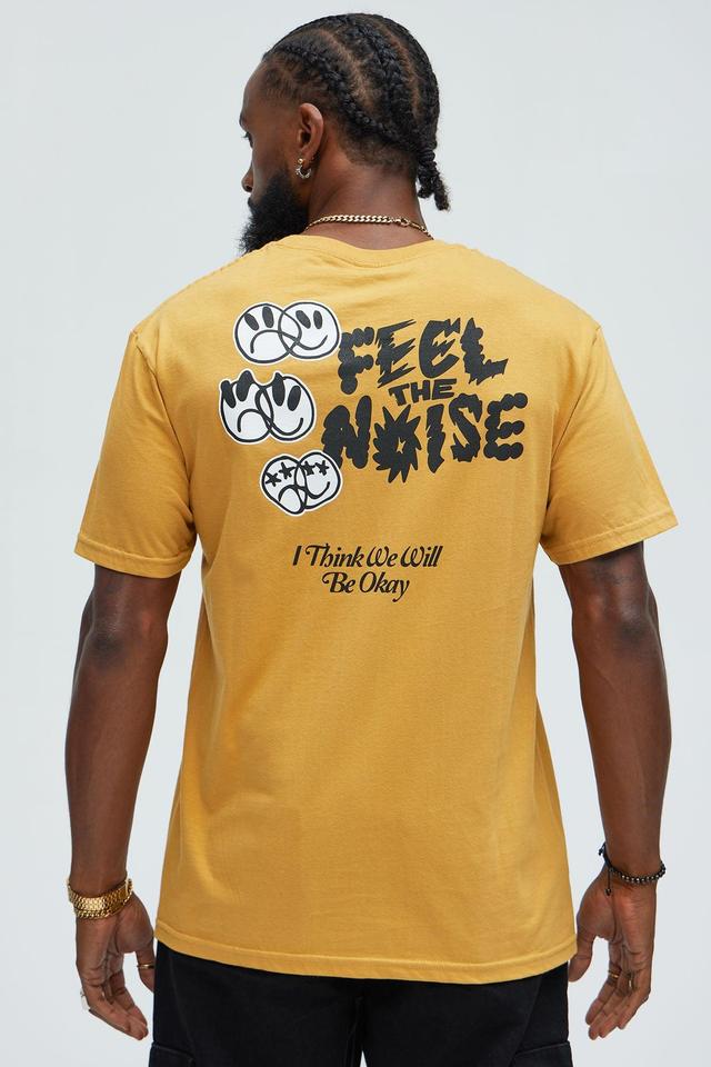 Feel The Noise Short Sleeve Tee - Mustard Product Image