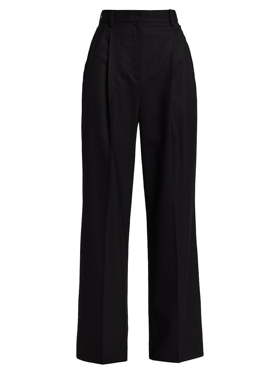 Womens Solo Wool Wide-Leg Pants Product Image