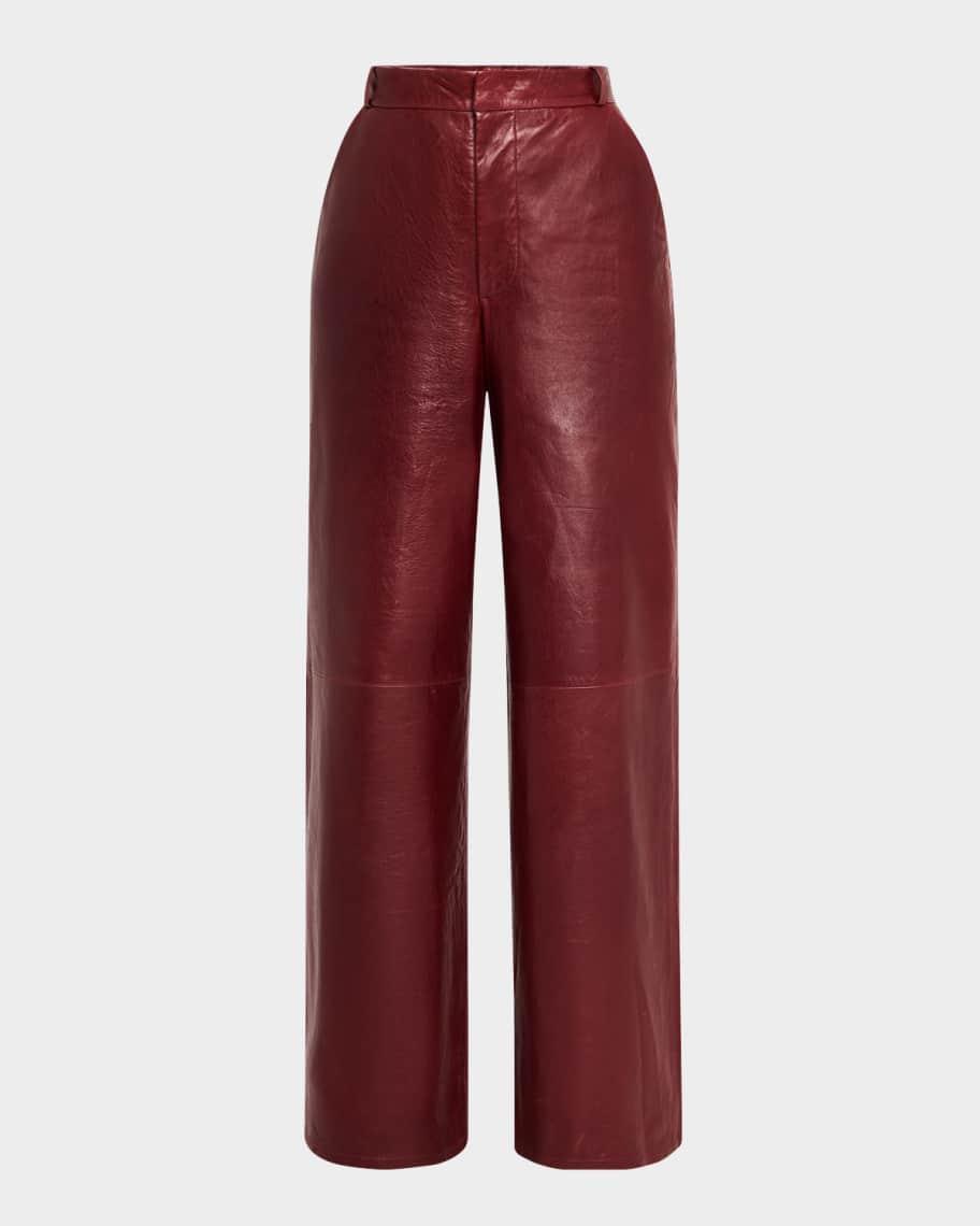 The Wide Leather Trousers product image