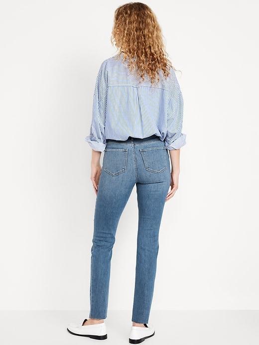 High-Waisted Wow Straight Jeans for Women Product Image