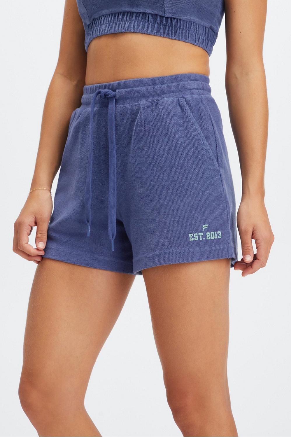 Fabletics The Oversized Go-To Sweatshort Womens blue Size S product image