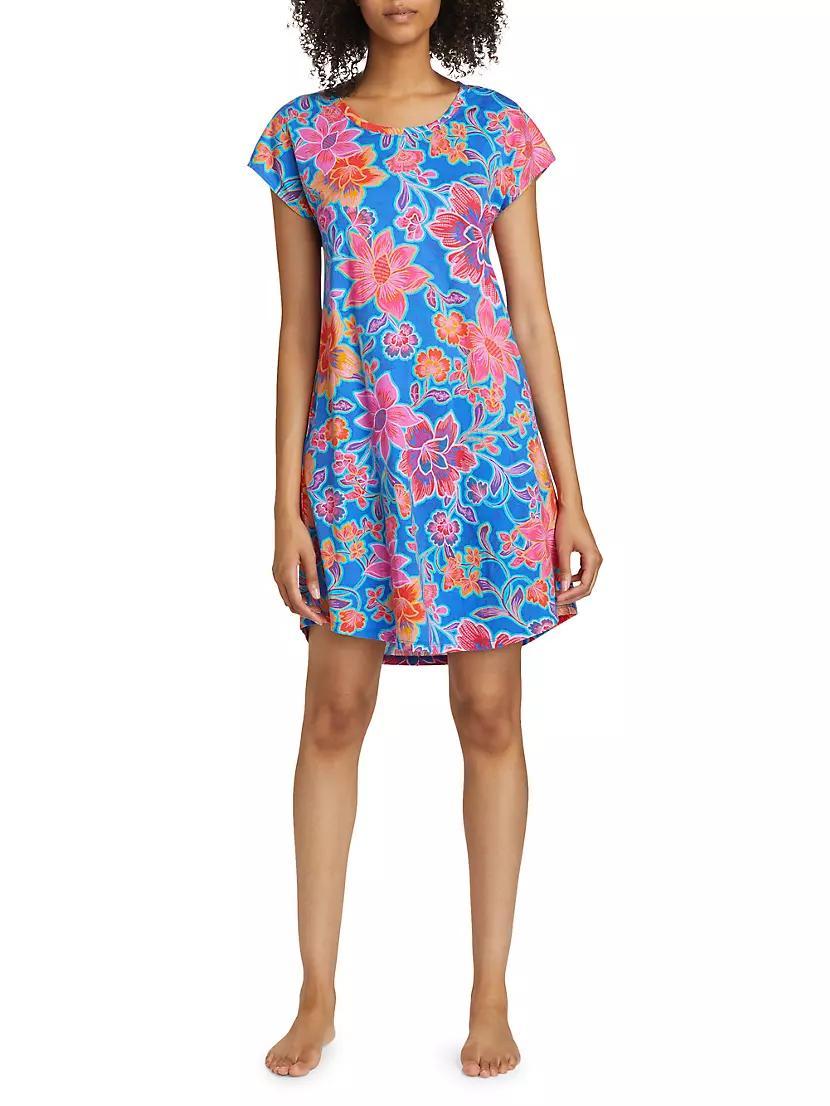 Daniela Floral Cotton-Blend Sleep Dress Product Image