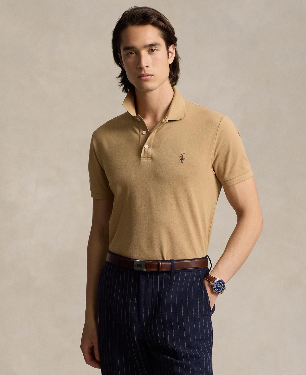 Polo Ralph Lauren Mens Classic-Fit Stretch Mesh Polo Shirt Product Image