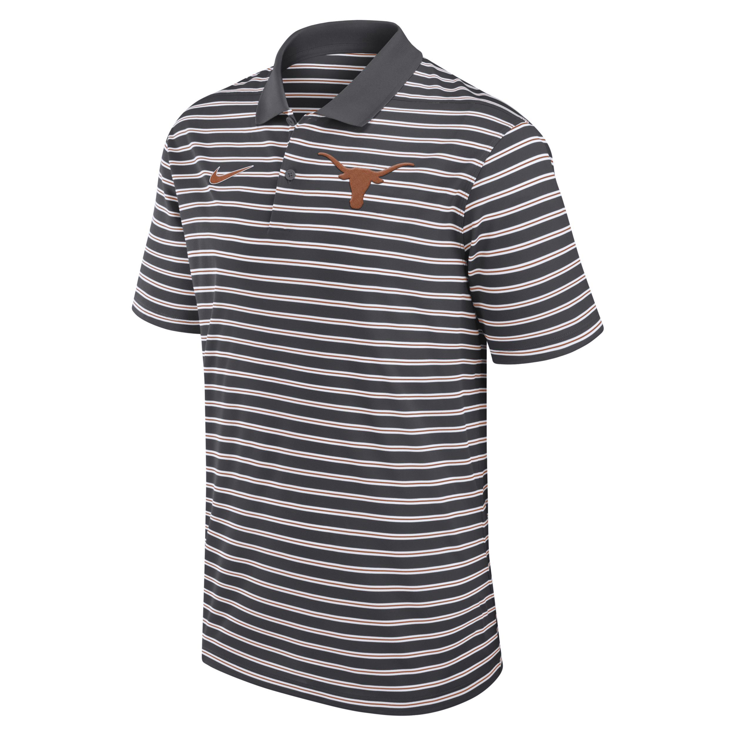 Texas Longhorns Primetime Victory Striped Nike Mens Dri-FIT College Polo Product Image