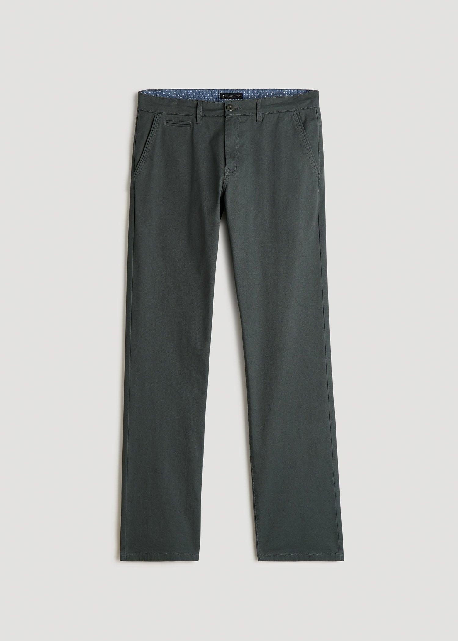 J1 STRAIGHT Leg Chinos in Iron Grey - Pants for Tall Men Product Image