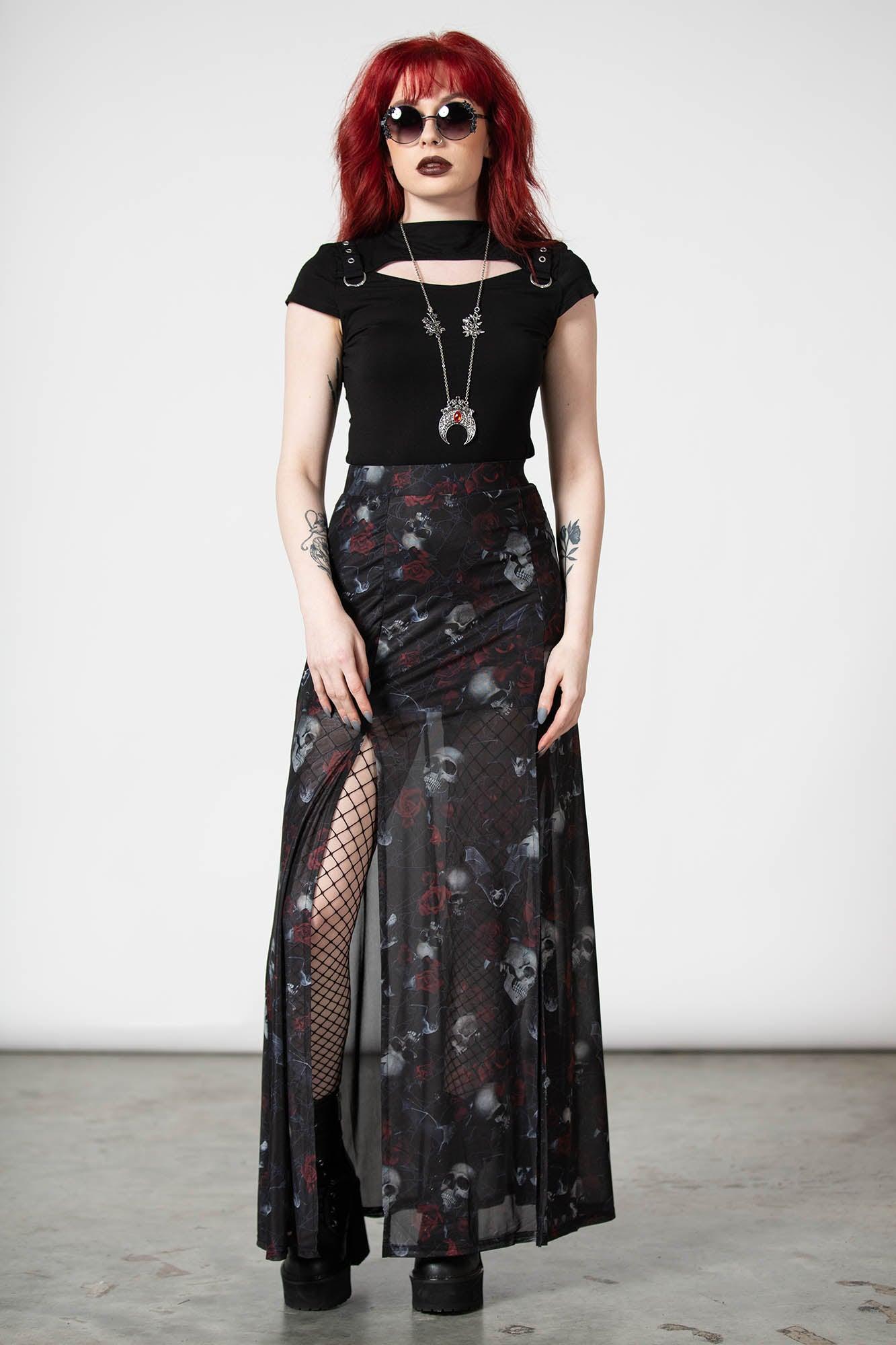 Kleadora Mesh Maxi Skirt Female Product Image