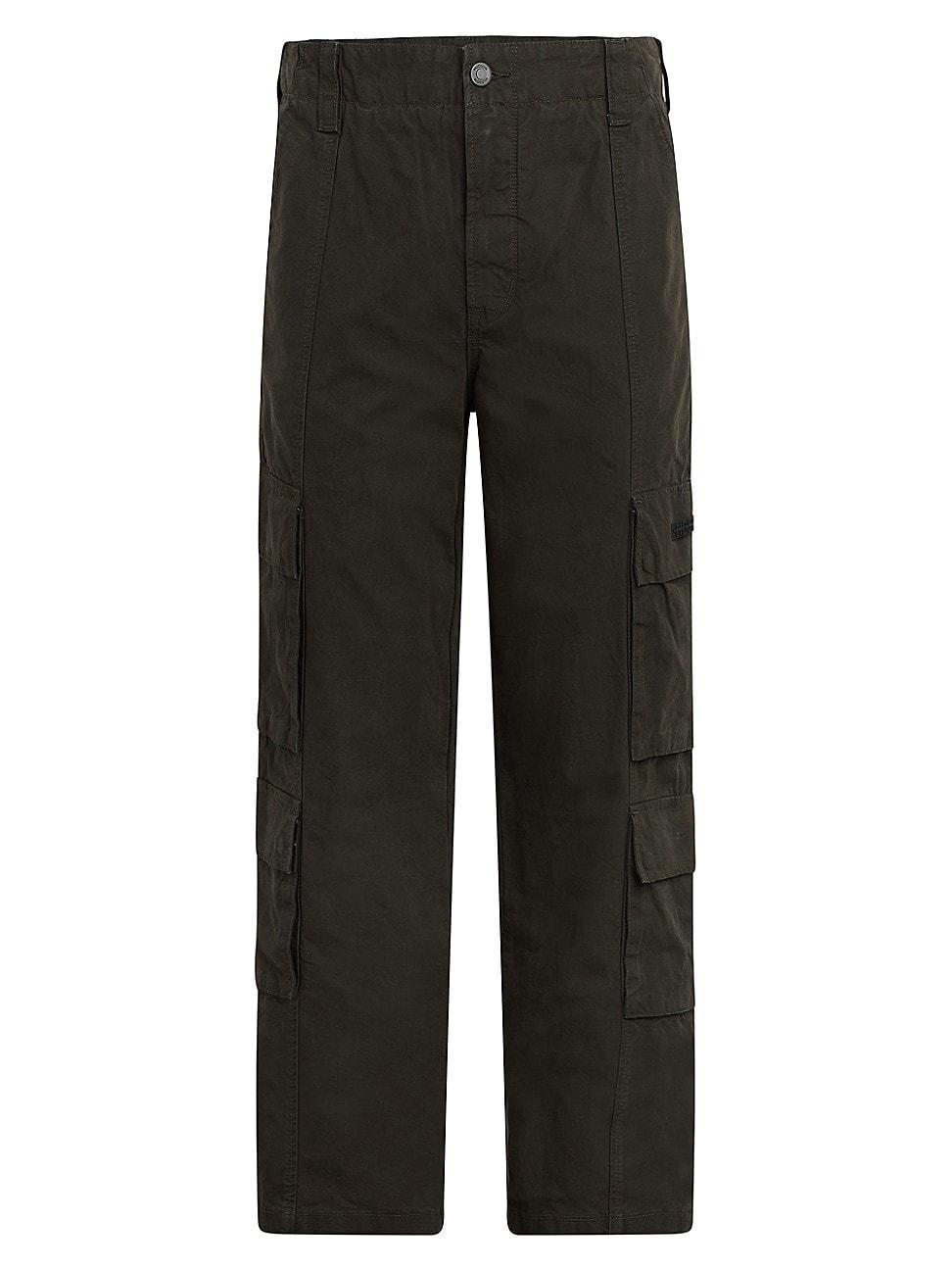 Hudson Jeans Wide Leg Linen Blend Cargo Pants Product Image