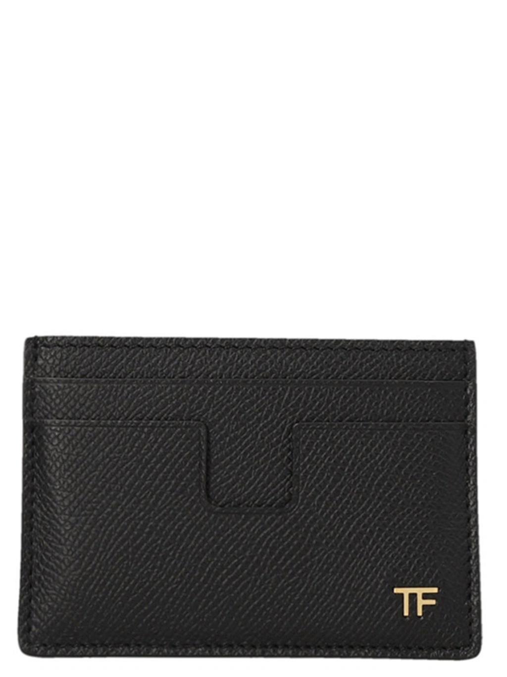 Logo Card Holder Wallets, Card Holders Black Product Image