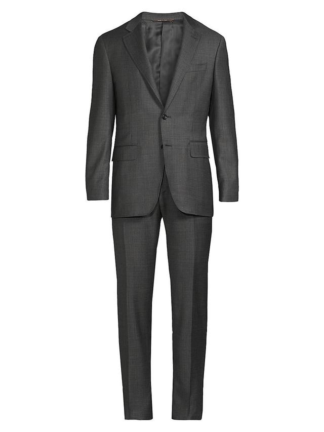 Mens Kei Lined Solid Wool Suit Product Image