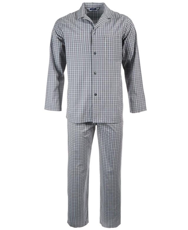 Club Room Mens Triple Window Check Pajama Set, Created for Macys Product Image