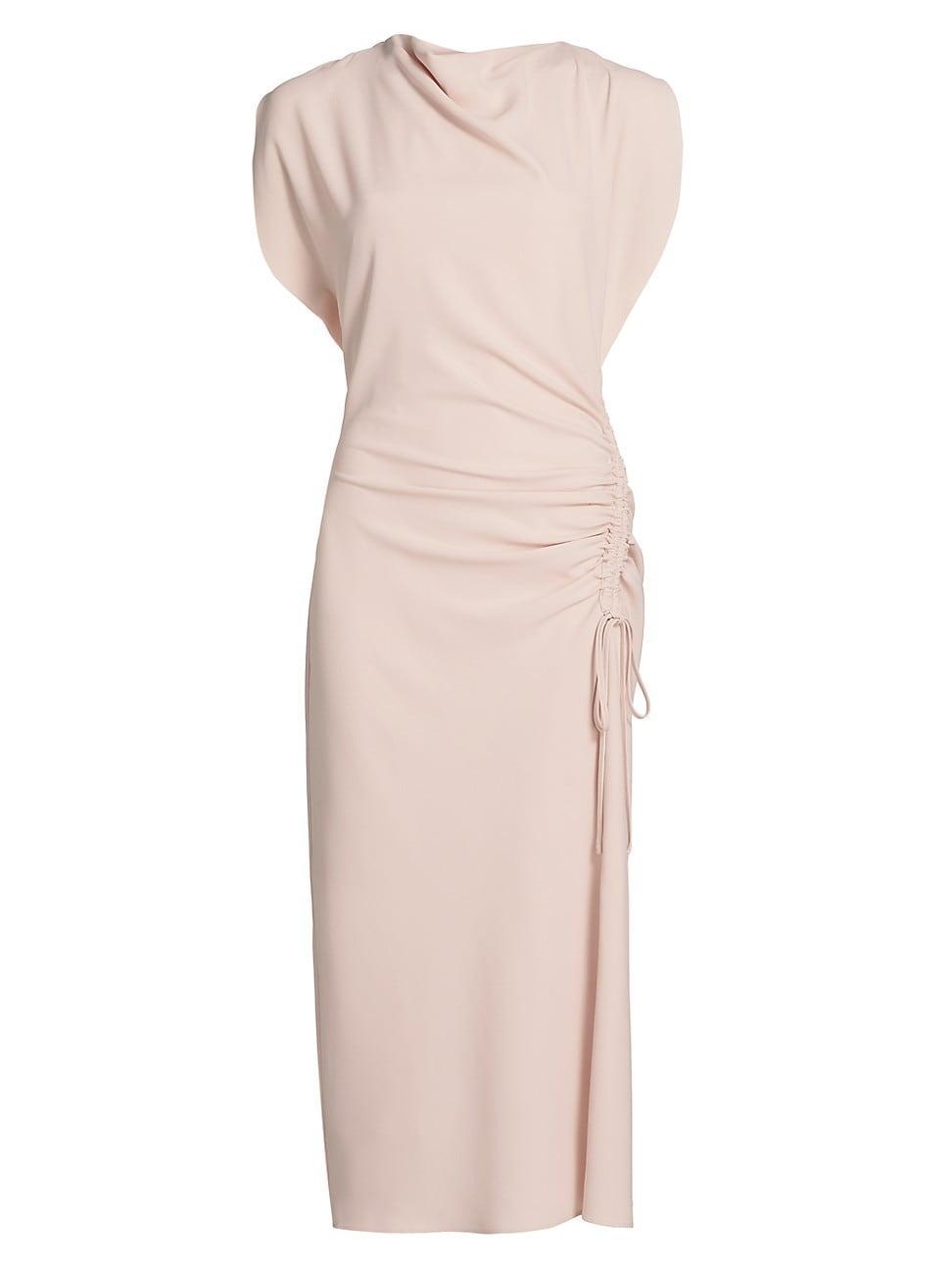 Womens Bonnie Side Drape Midi-Dress Product Image