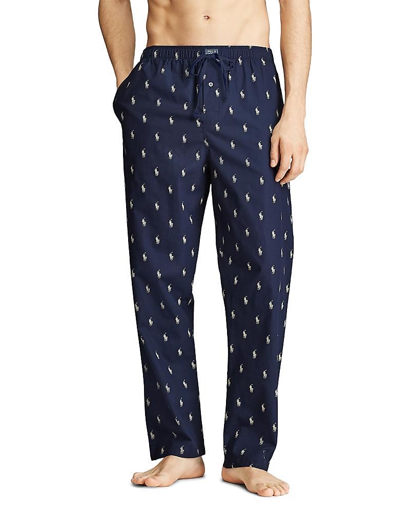 Polo Ralph Lauren Pony-Print Woven Pajama Pants Product Image