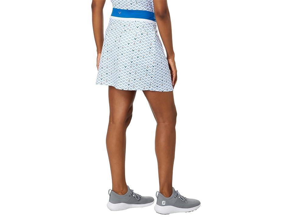 Callaway Chevron Geo Print 17 Skort (Brilliant ) Women's Skort Product Image