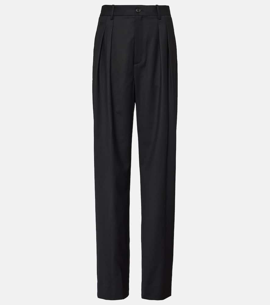 Etienne Pleated Virgin Wool Pants In Black product image