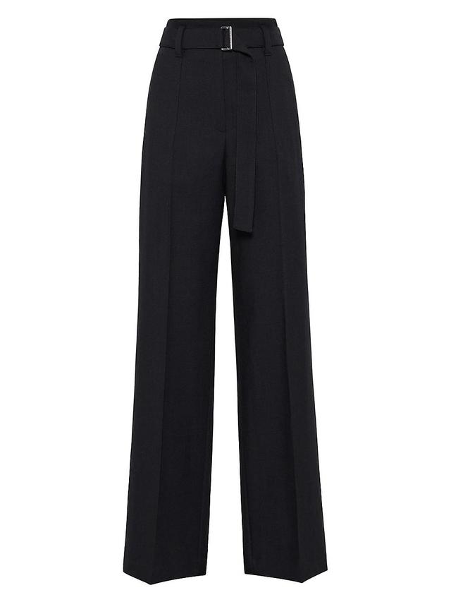 Womens Malfil Virgin Wool Twill Loose Corset Trousers Product Image