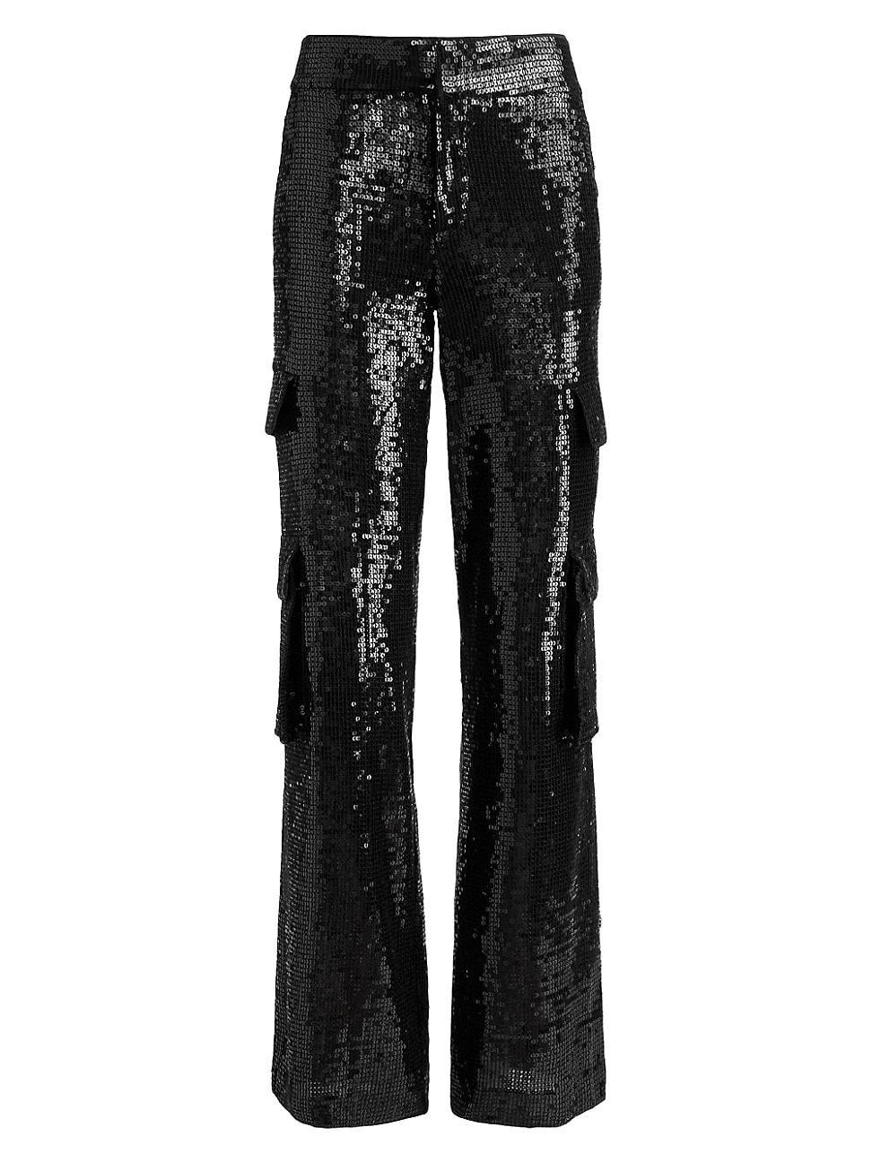 Womens Hayes Sequined Cargo Pants Product Image