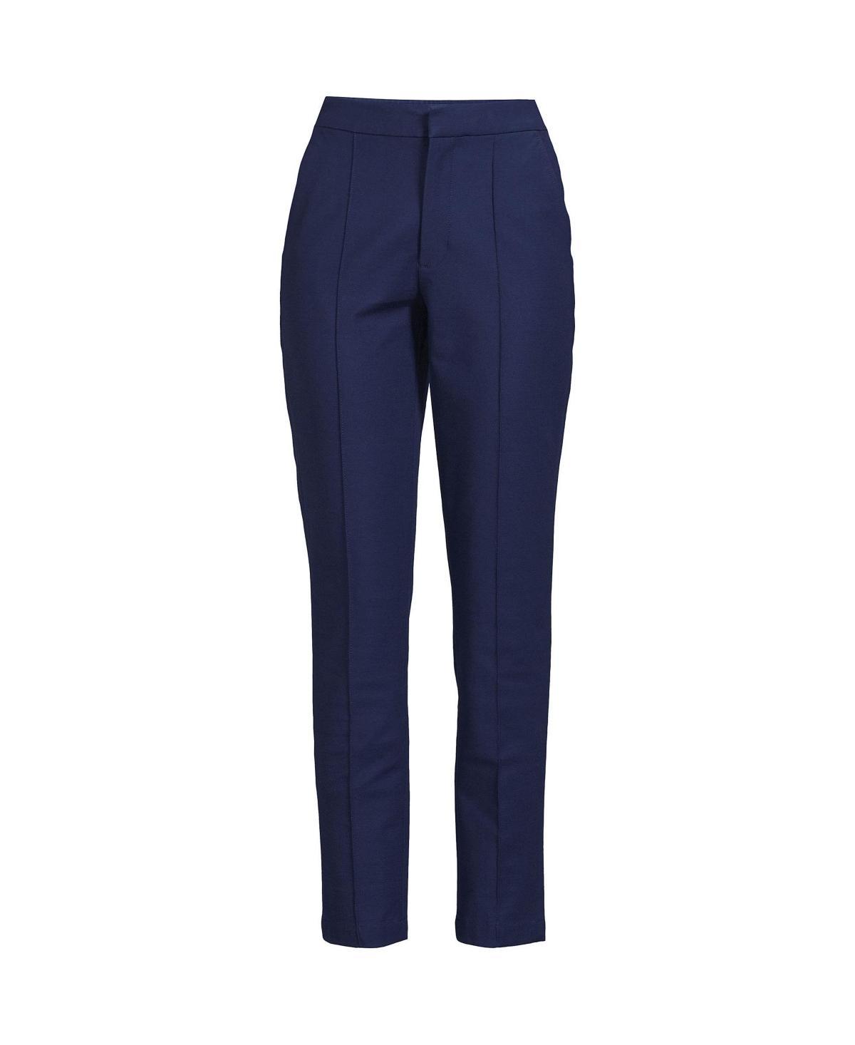 Lands End Womens High Rise Bi Stretch Pintuck Pencil Ankle Pants Product Image