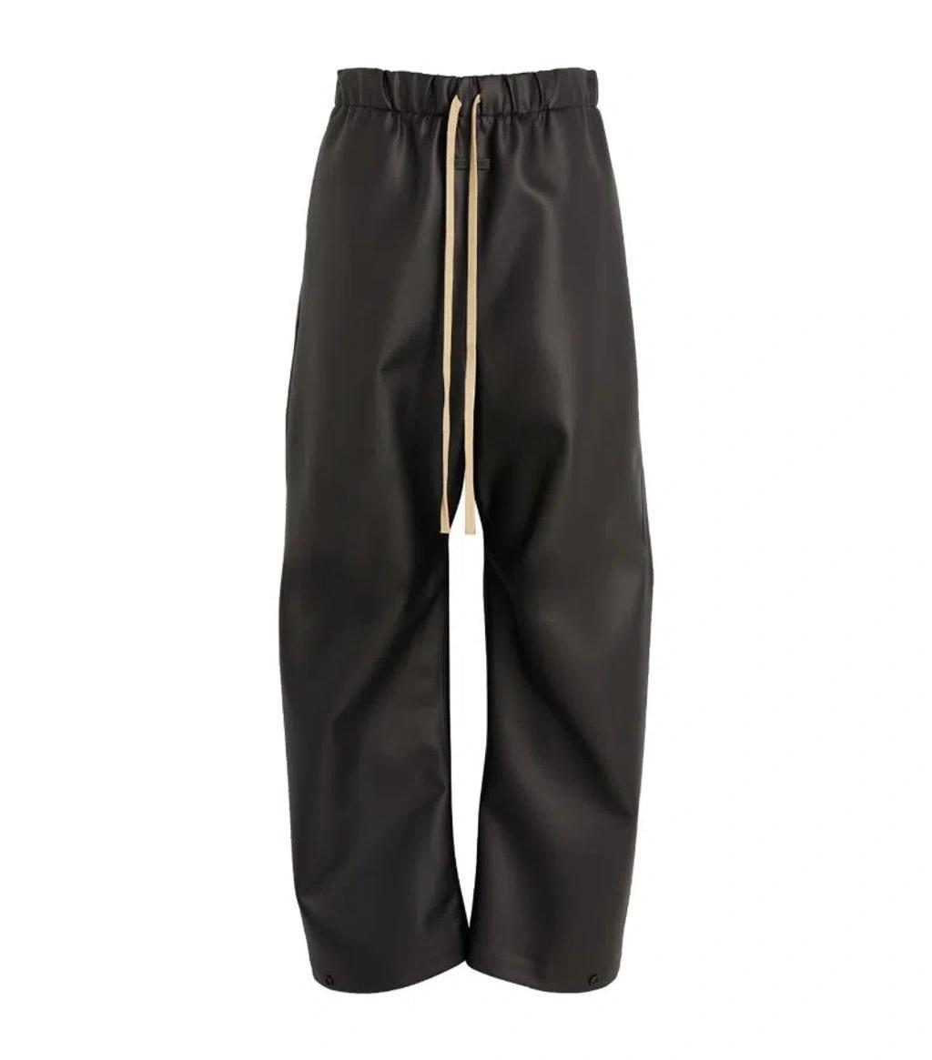 Wide-leg Drawstring Trousers In Multicolor Product Image