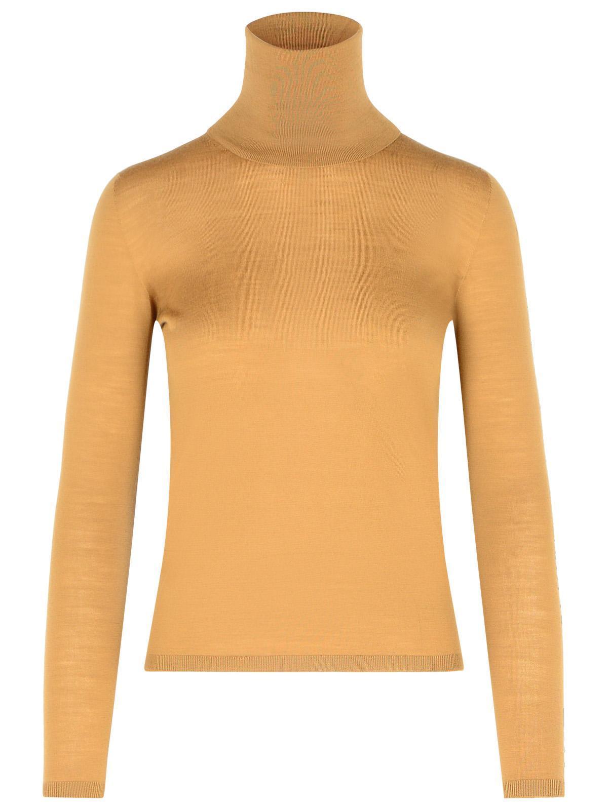 MAX MARA Saluto Brown Virgin Wool Sweater Product Image