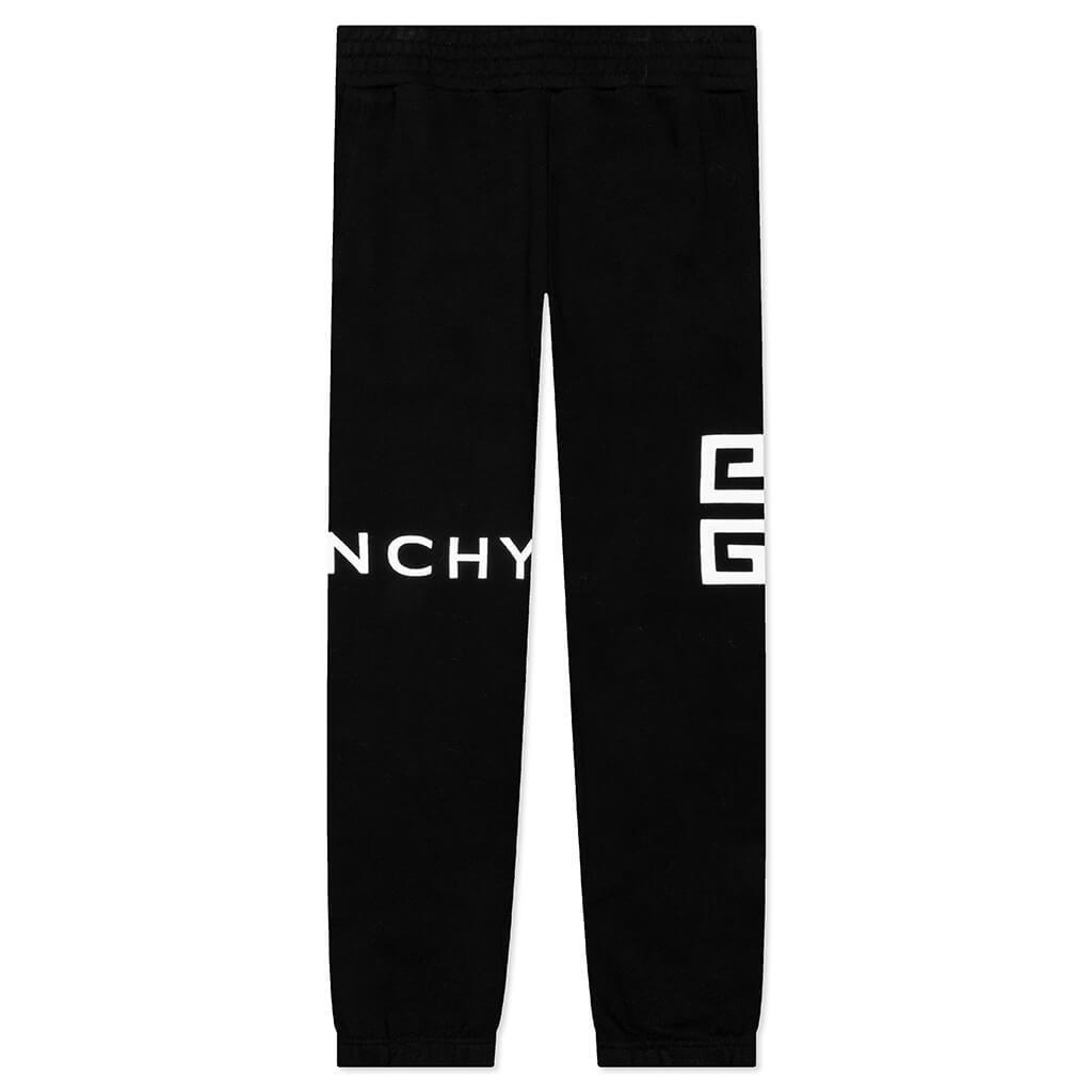 Slim Fit Embroidered Trousers - Black Male product image