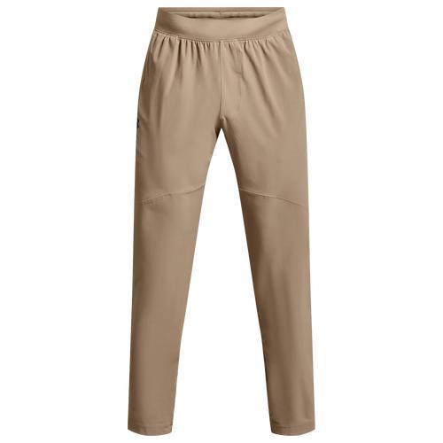 Under Armour Mens Under Armour Stretch Woven Pants - Mens Sahara/Black Product Image