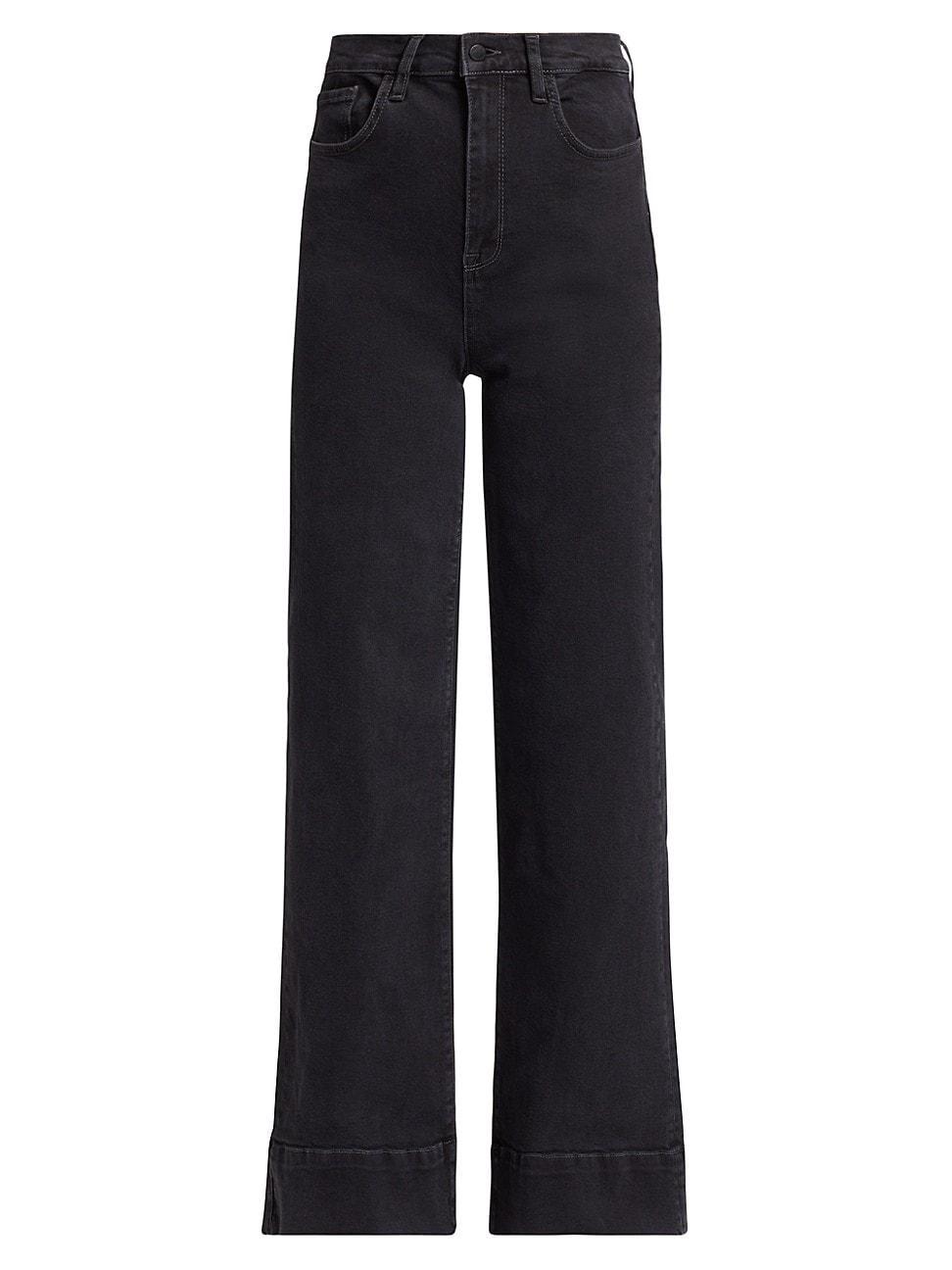 Womens Ms. Onassis High-Rise Wide-Leg Jeans Product Image