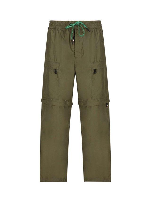 Nylon Cargo Pants In Green Product Image