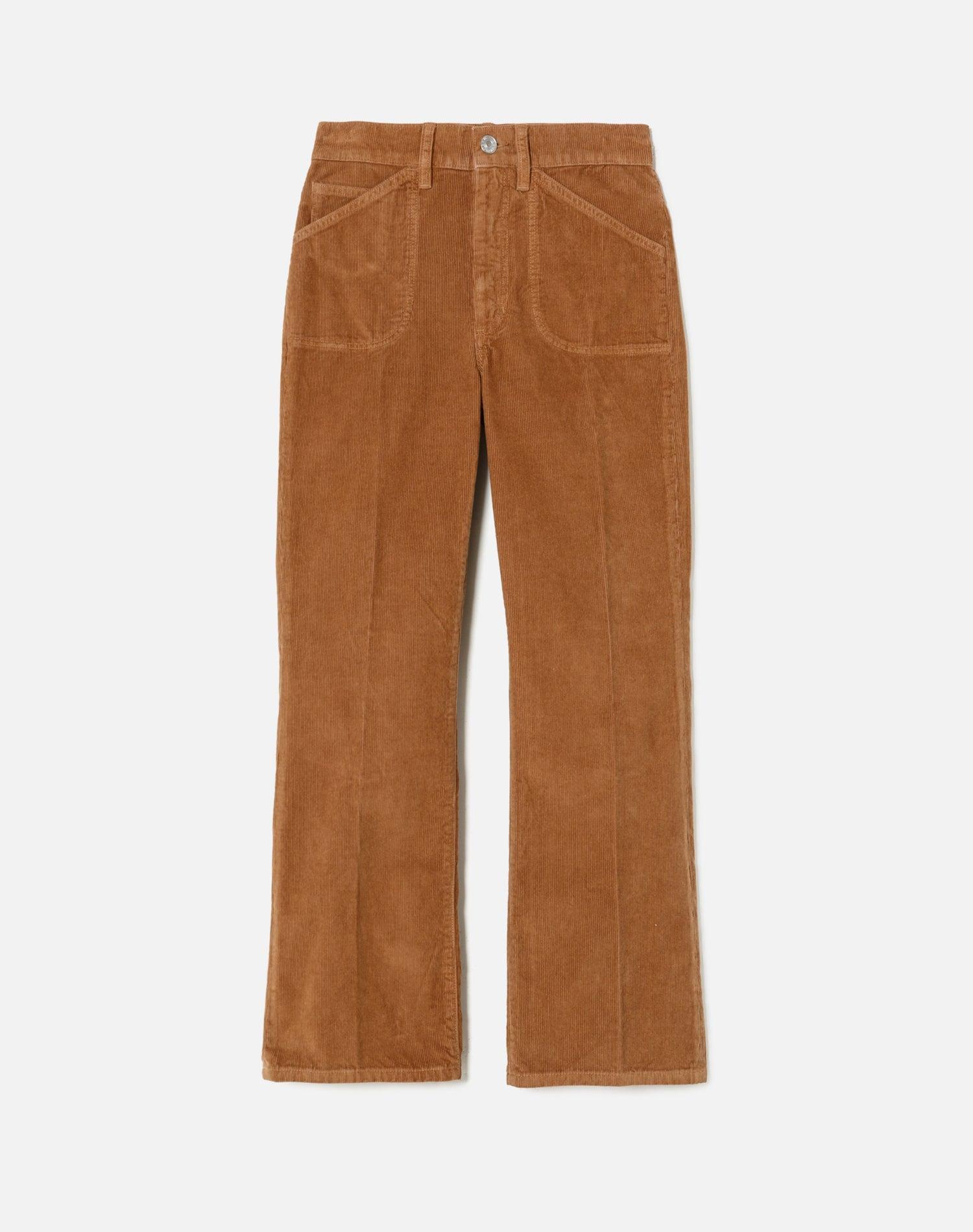 70s Corduroy Loose Flare - Tan Cord Female Product Image