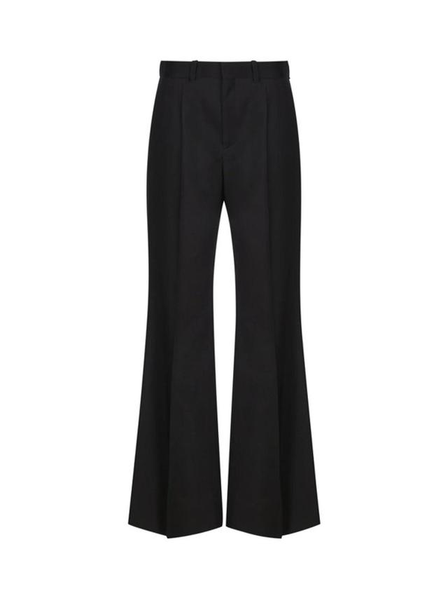 Wide-leg Flared Trousers In Black Product Image