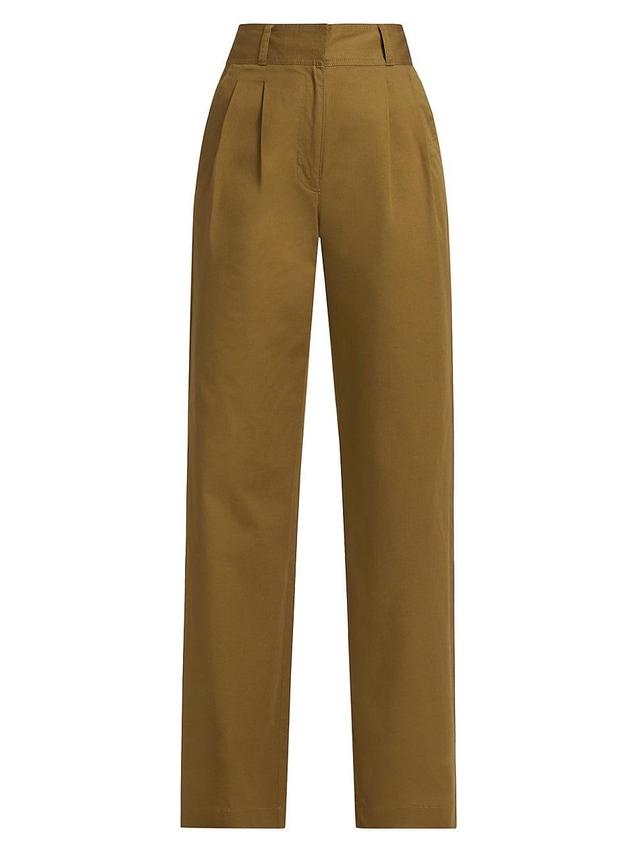 Womens Baxter Pleated Wide-Leg Pants Product Image