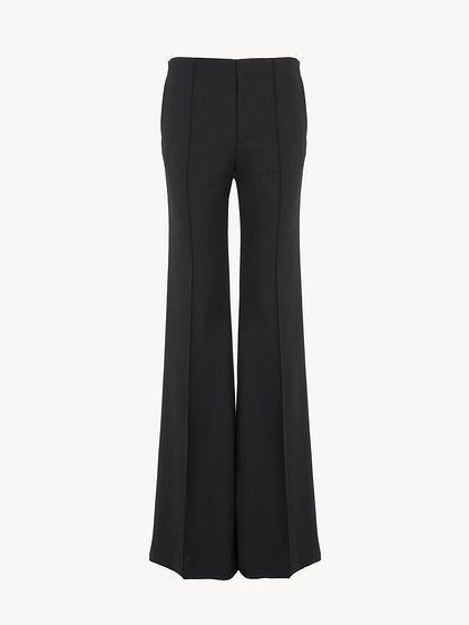 Flare pants in stretch wool Product Image