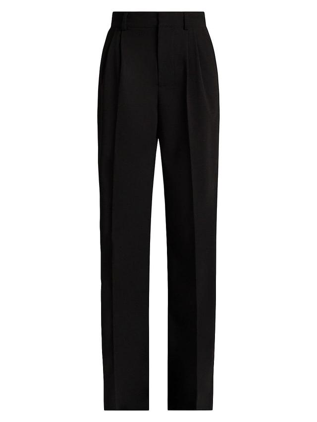 Womens Pleated-Front Trousers Product Image