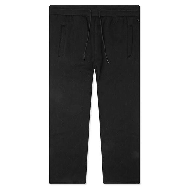 Wave Quilted Easy Pants - Black Male Product Image