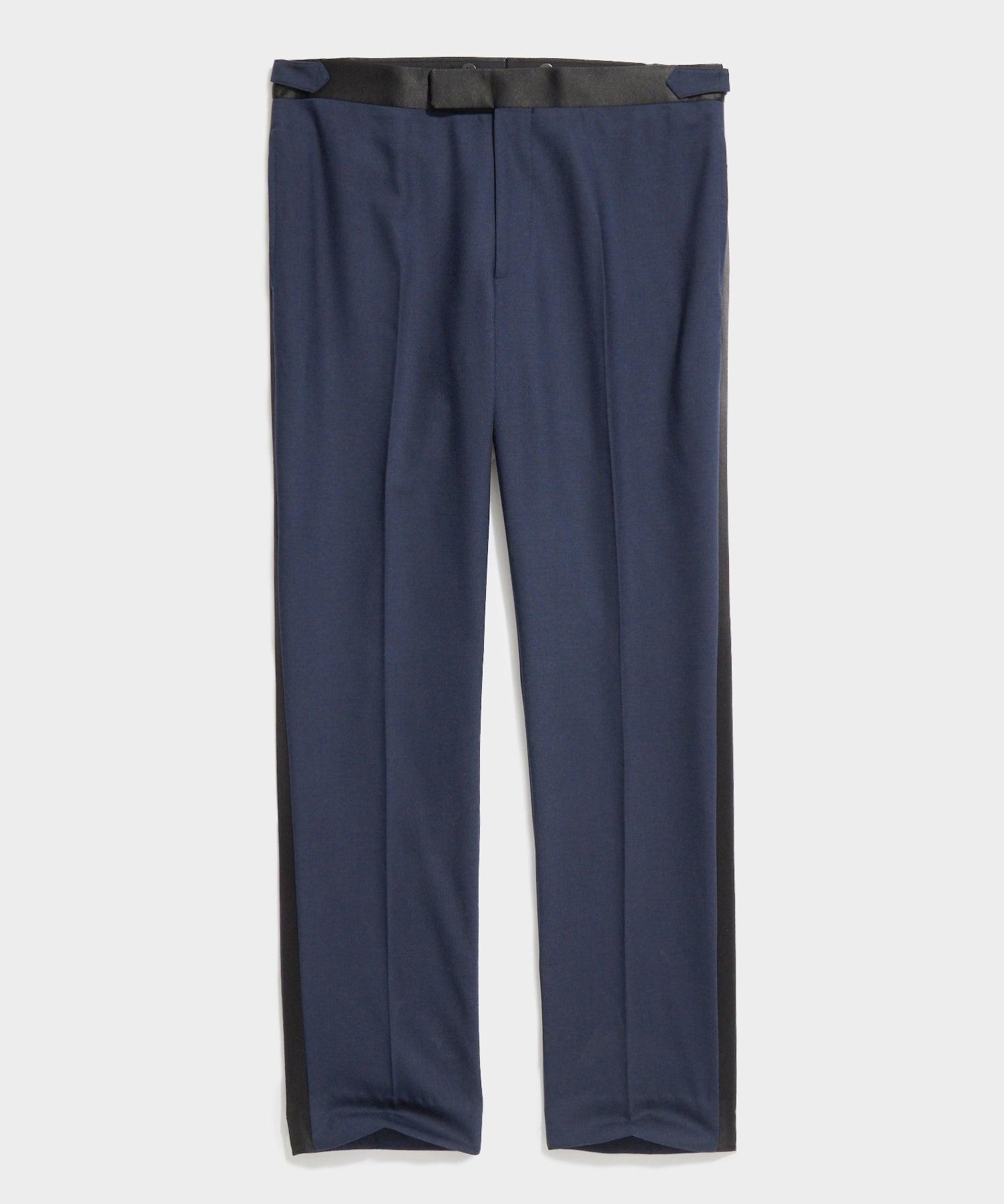 Italian Tuxedo Trouser in Navy Product Image