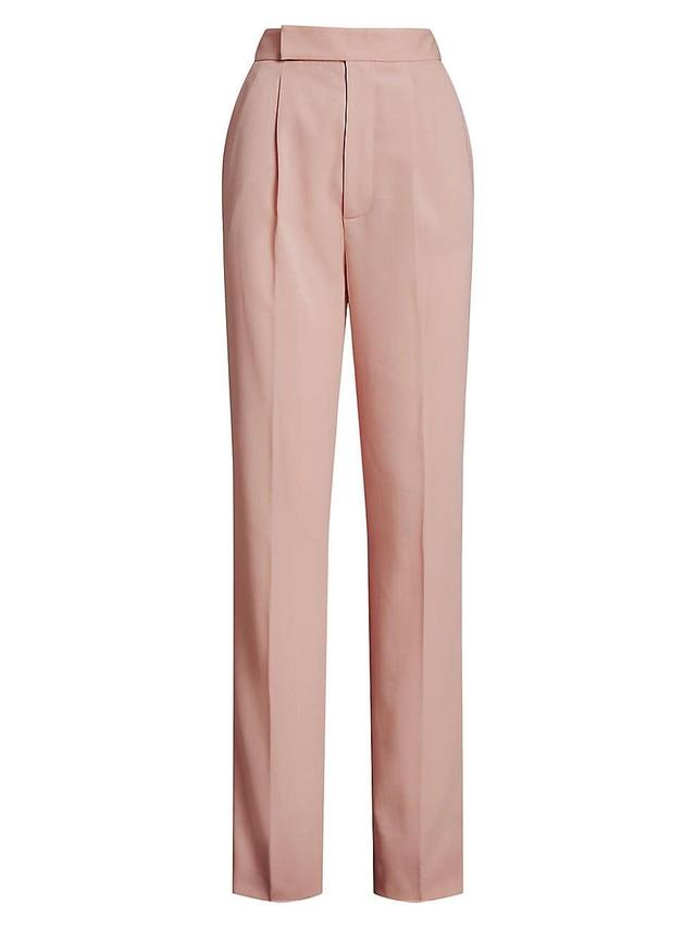 Womens Evanne Pleated Wool Pants Product Image